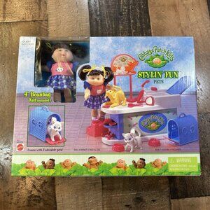 Vintage CABBAGE PATCH KIDS: PETS STYLIN FUN PLAYSET (MATTEL 1998). BRAND NEW NIB